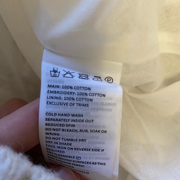 Bardot Junior White Eyelet Puff Sleeve Dress (Girls) - Picture 9 of 9